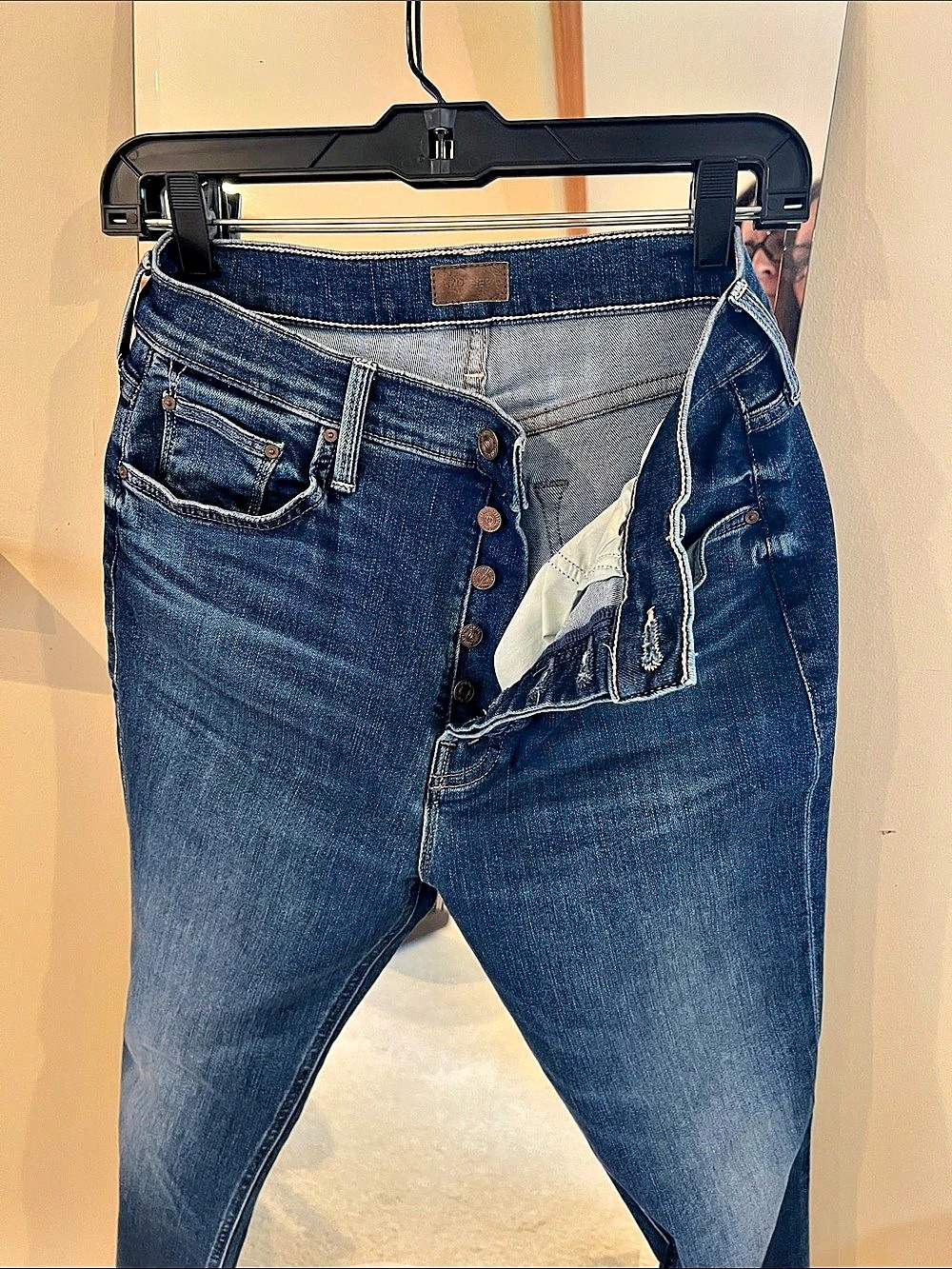 Mother The Tripper Flood Sixth Sense Blue Flare Jeans Waist 29